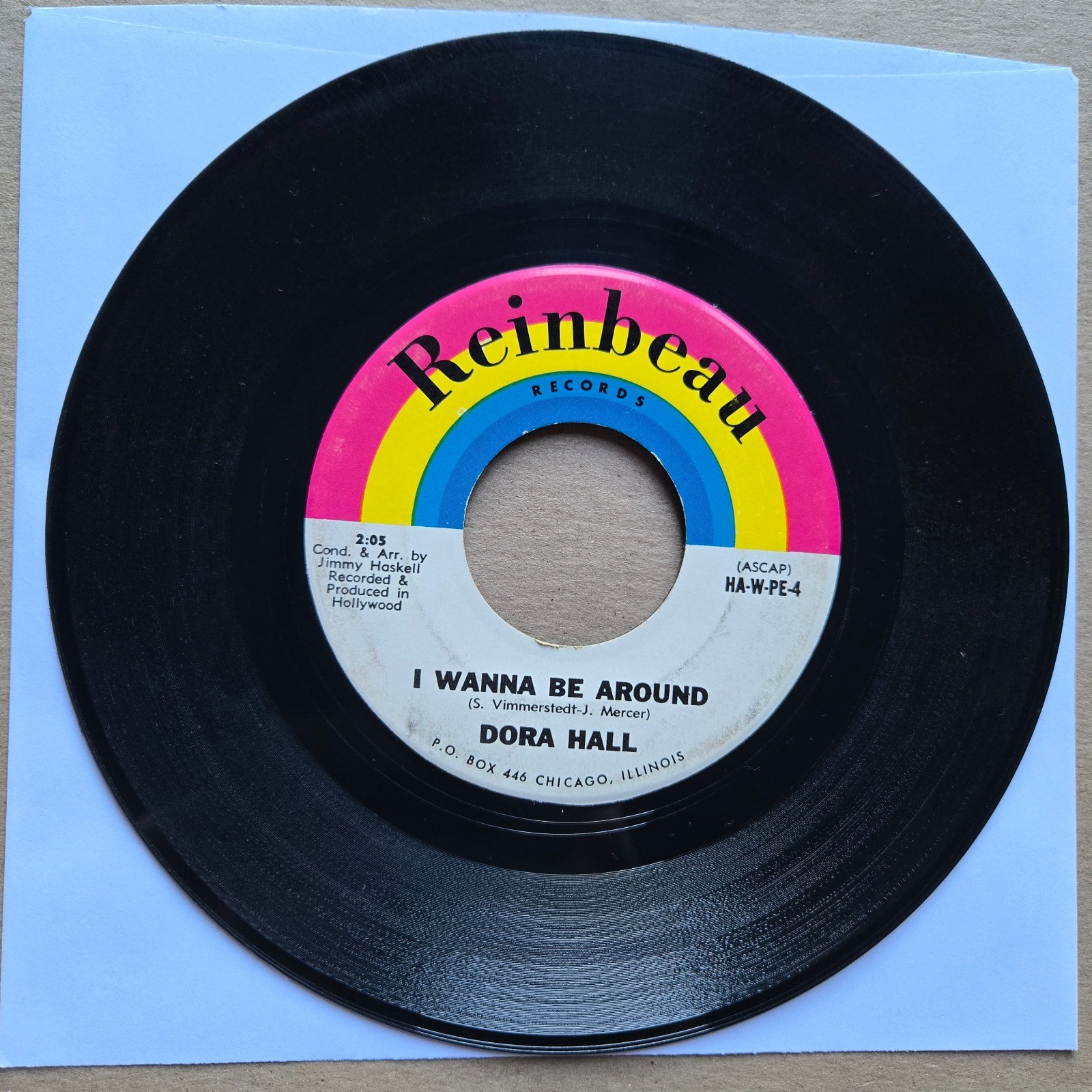 DORA HALL I Wanna Be Around/Franklin Street 45 7" Record Vinyl