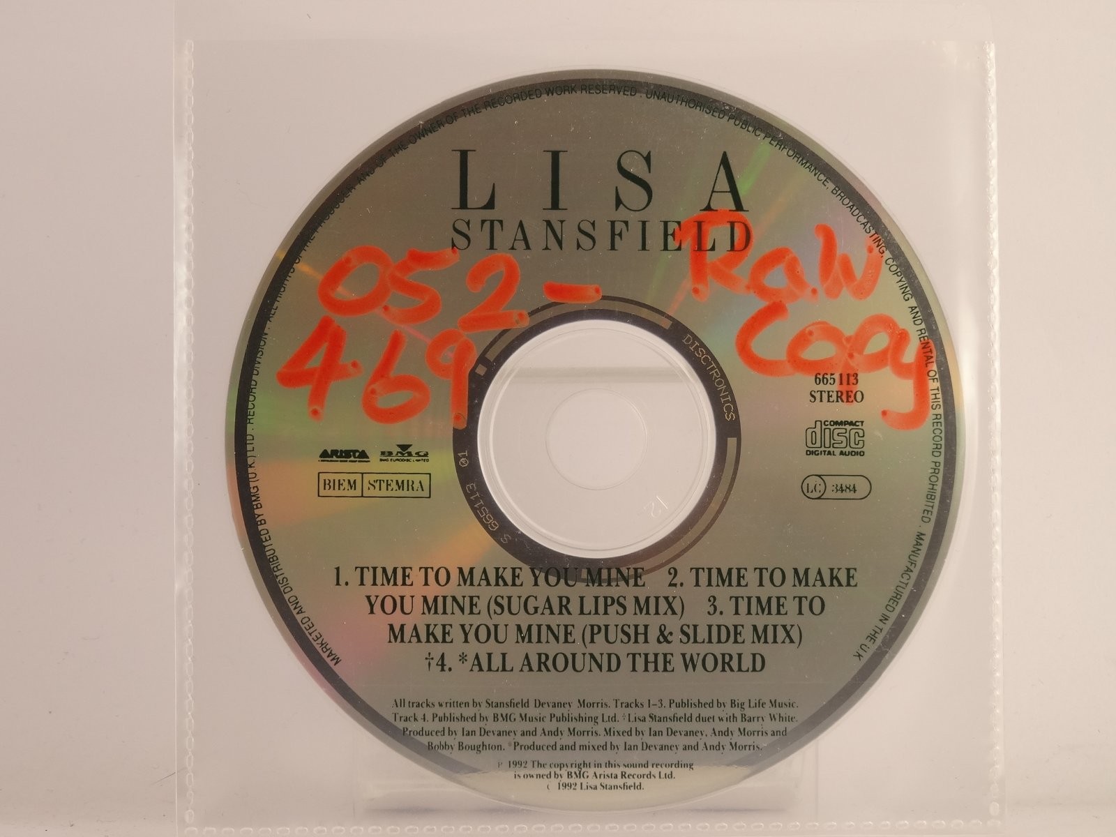LISA STANSFIELD TIME TO MAKE YOU MINE (X11) 4 Track CD Single including Plastic 