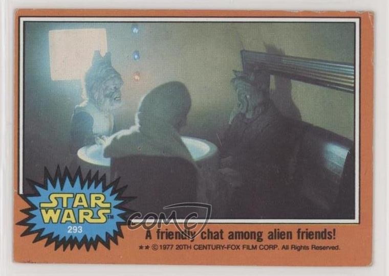 1977 Topps Star Wars Una chiacchierata amichevole tra amici alieni! #293 0f6