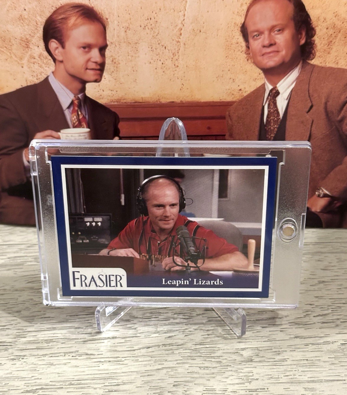 Frasier Premiere Edition Blue Parallel Card - Leapin' Lizards #'d 39/93