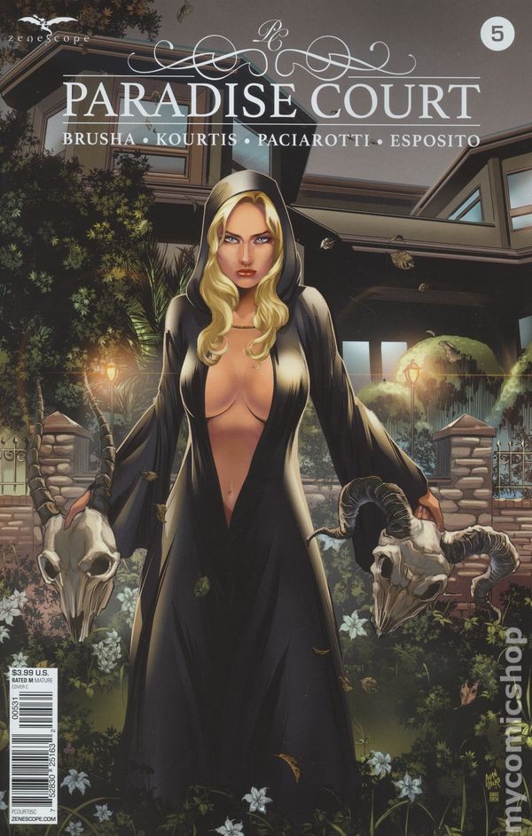 Paradise Court #5C Otero Variant VF 2018 immagine stock Zenescope