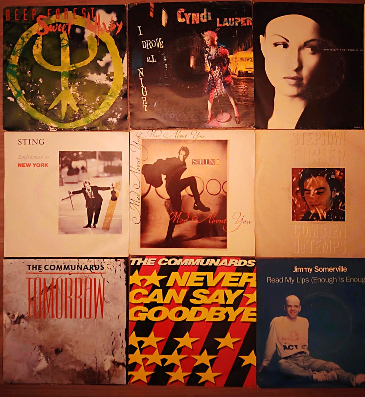 Sting, stephan richer, Cindy lauper, the communards etc