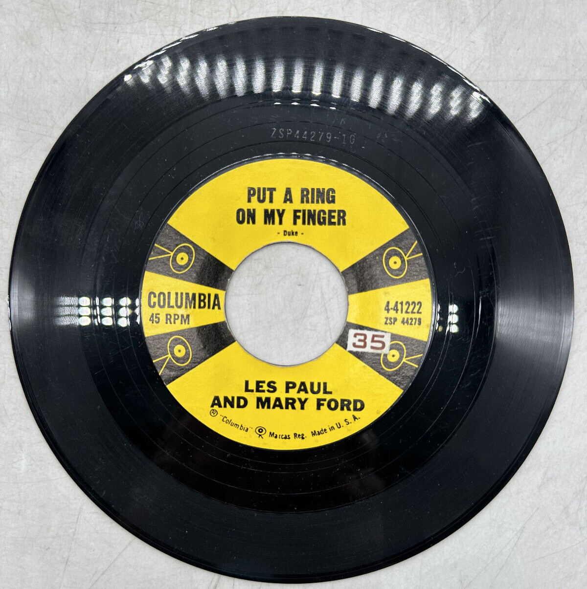 Les Paul & Mary Ford Put A Ring On My Finger / Fantasy Columbia 4-41222 NM