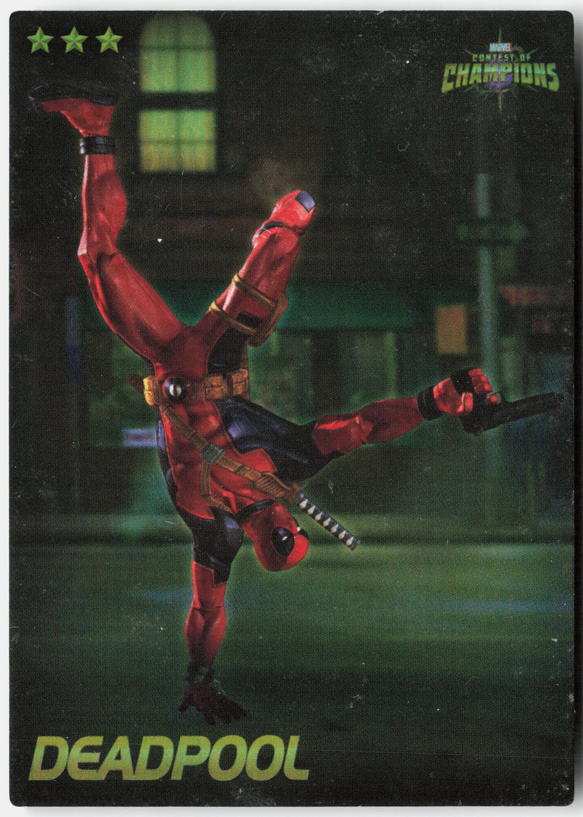2019 Dave & Buster's Marvel Contest of Champions #17 Deadpool Foil