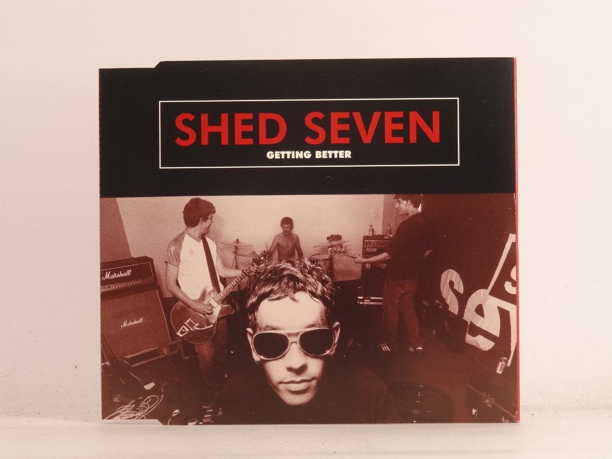SHED SEVEN GETTING BETTER (K54) 3 Track CD Single plus Picture Sleeve POLYDOR