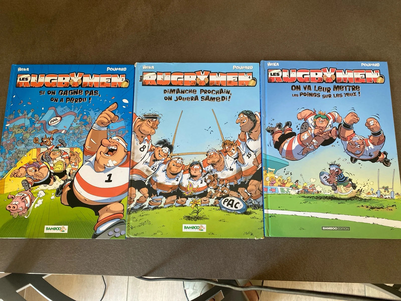 Lot des 3 livres rugbyman