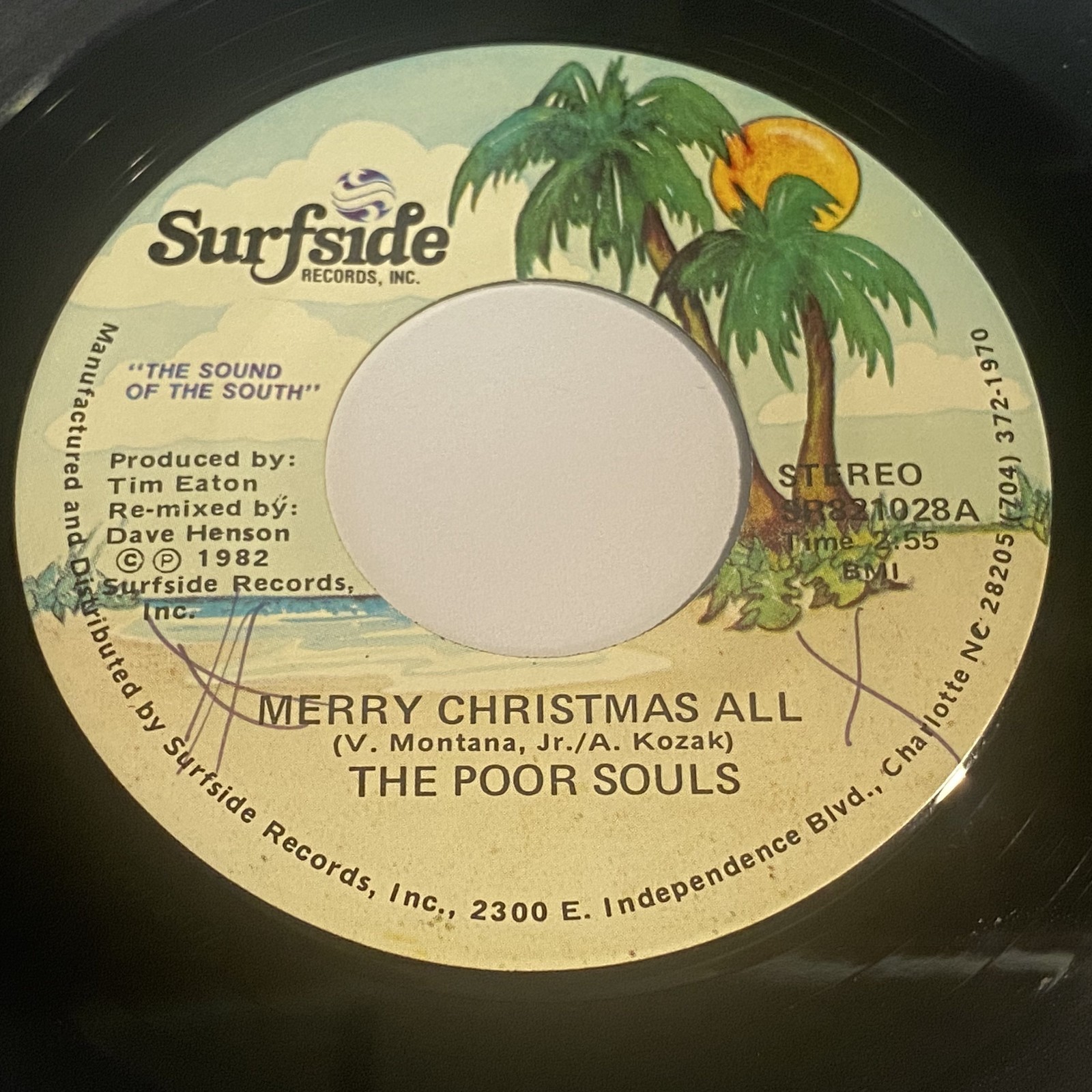 The Poor Souls: Merry Christmas All 45 - Surfside Records - Beach Soul