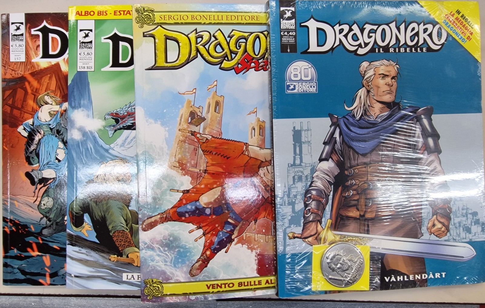 Dragonero lotto 4 numeri, Il Ribelle n.80 2021 Più Speciale Più Bis Più Mensile 
