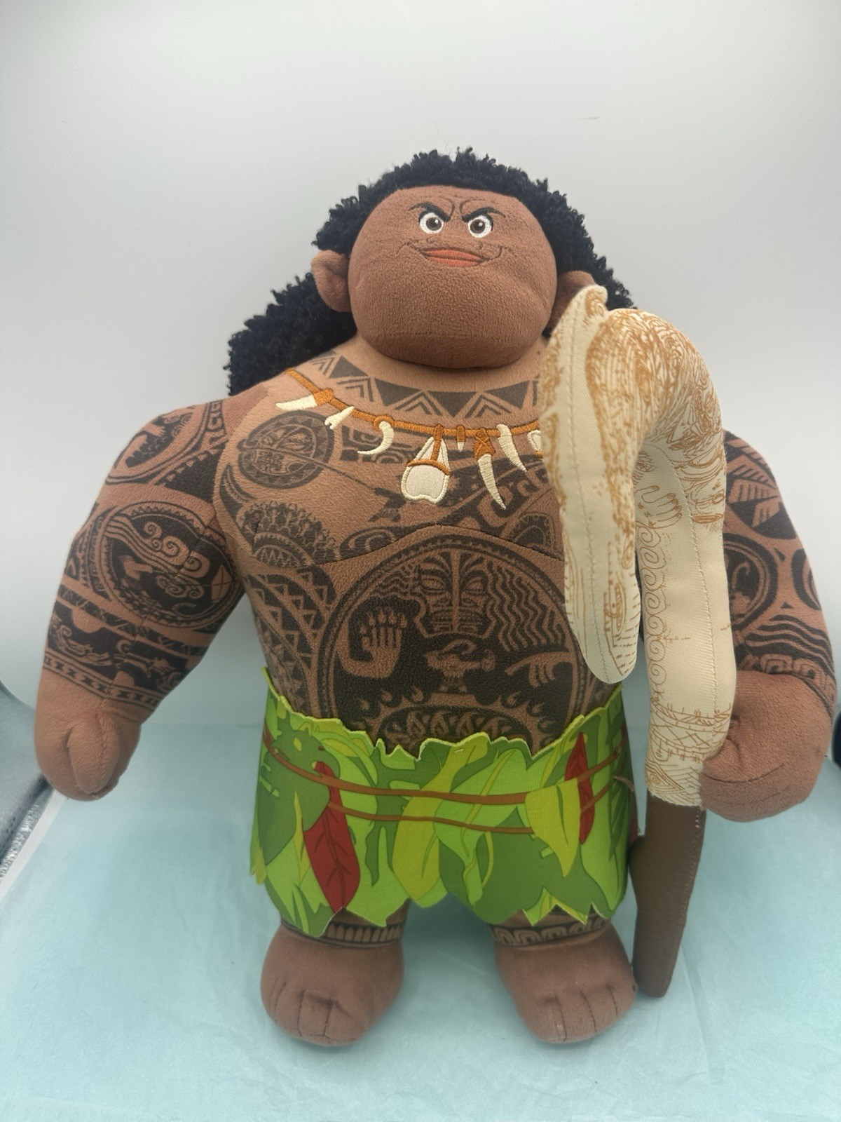Peluche pupazzo Disney Just Play Moana Talking Maui 14" con gancio funziona LEGGI