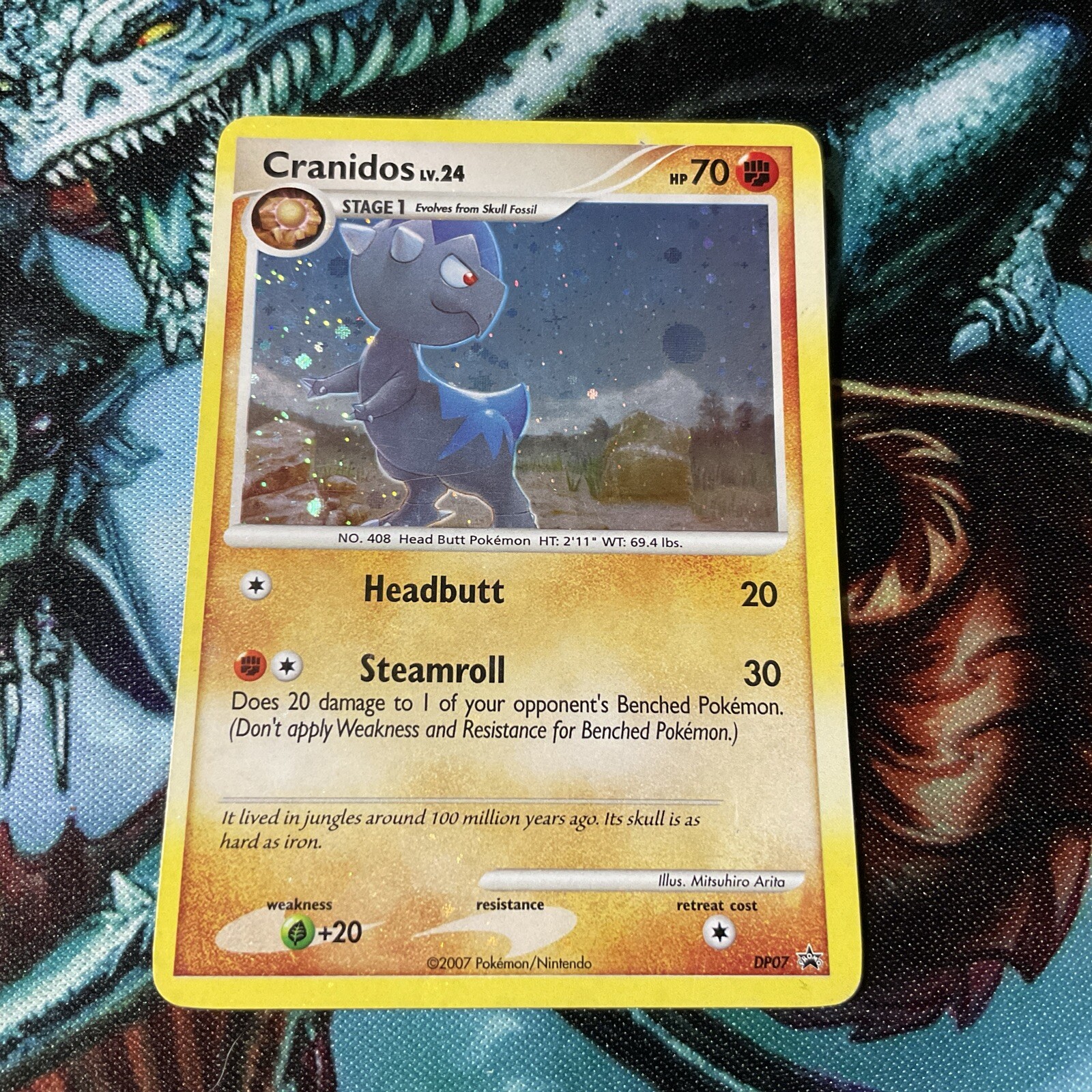 CARTA POKEMON DIAMANTE E PERLA HOLO CRANIDOS 2007 NUOVA
