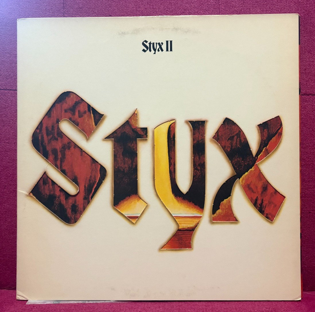 STYX-Stix II-Vinyl LP-Die Cut Cover-1973 Wooden Nickel/RCA-Die Cut Cover