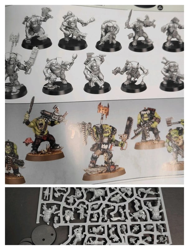 10 boyz orkos Warhammer 40k armageddon