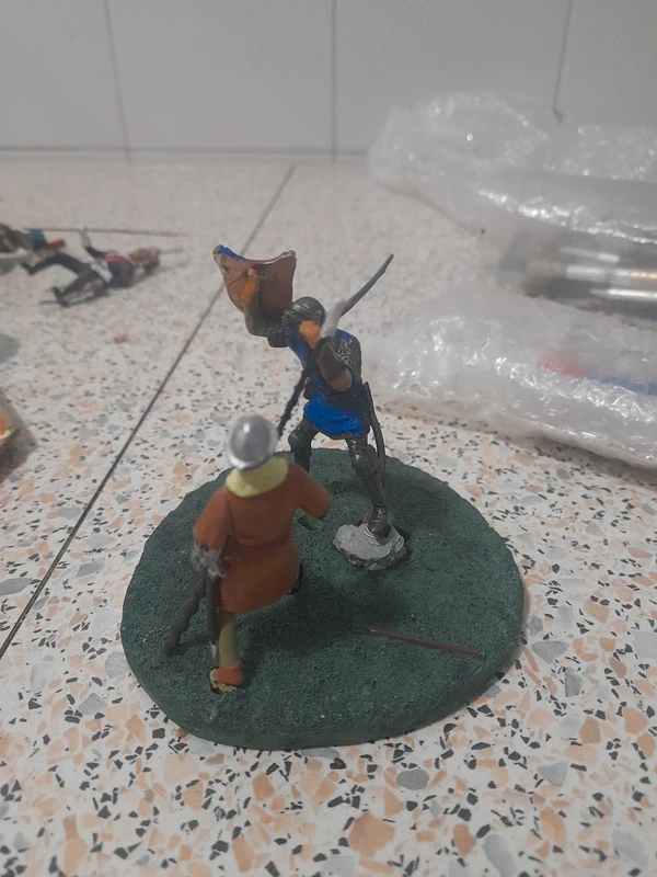 Diorama scontro medioevale