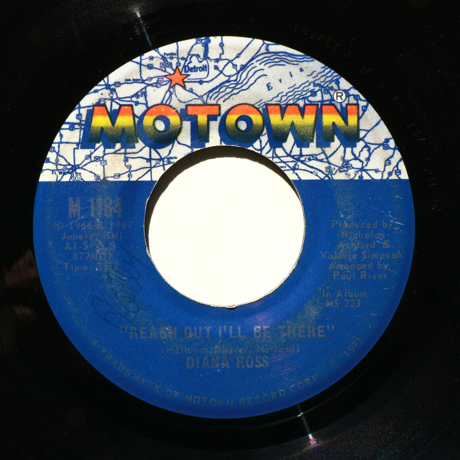 Diana Ross *Reach Out I'll Be There/(They Long To Be) Close To You* 45 Single