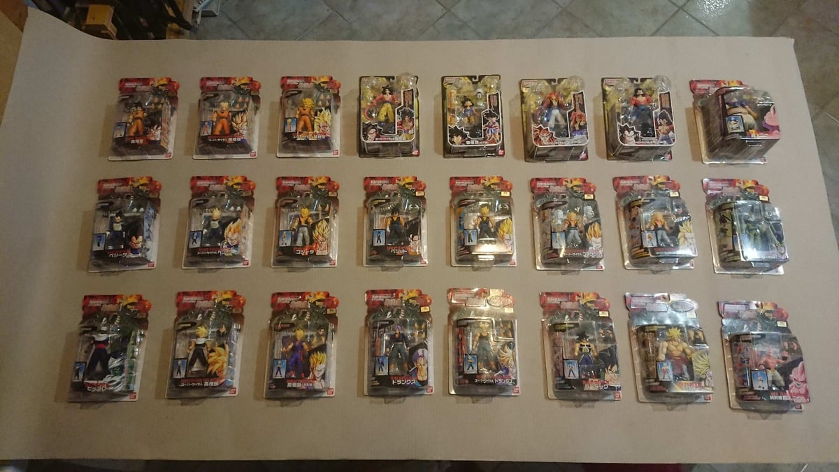 Dragon Ball Hybrid Bandai FULL complete collection of 24 figures all new sealed