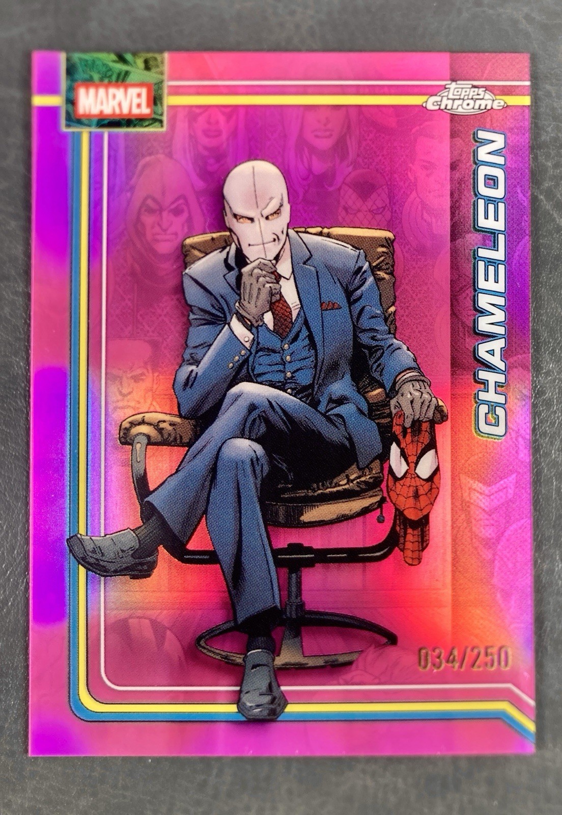 2026 Topps Chrome Marvel Comics CHAMELEON Pink Refractor /250 #106 SP 🔥💎