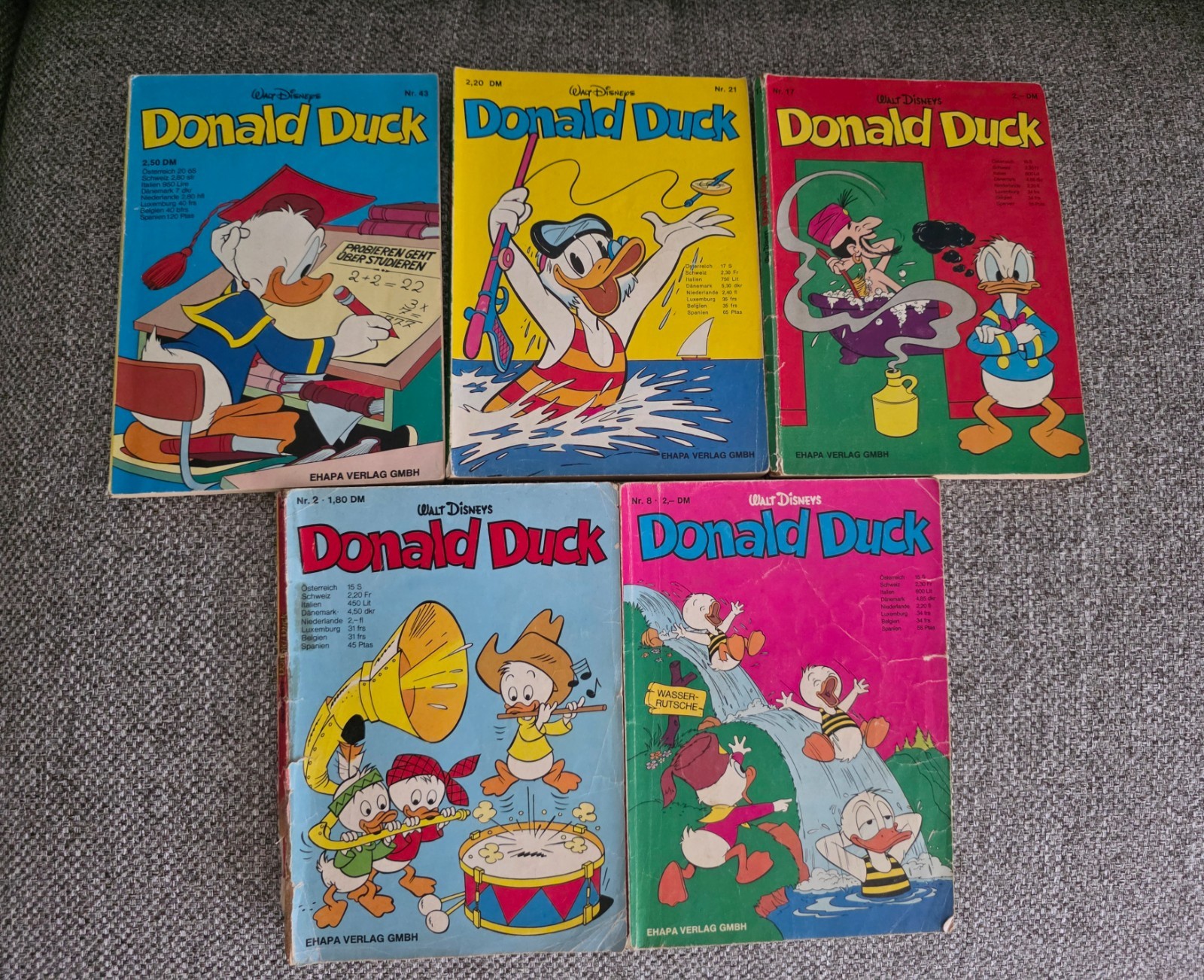 Collezione Paperino Walt Disney (n.2, 8, 17, 21)