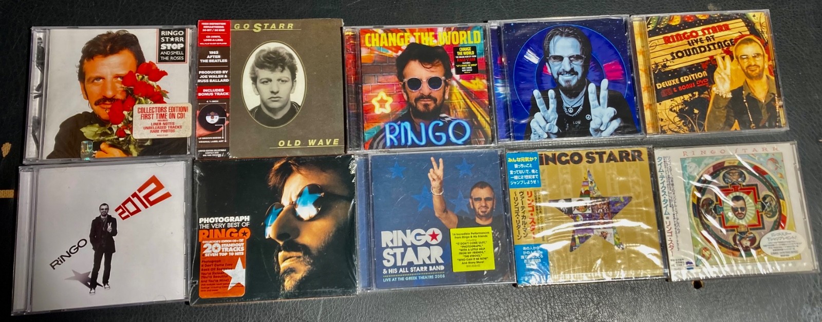 RINGO STARR  LOT OF 10 SEALED ORIGINAL CD'S THE BEATLES MINT!