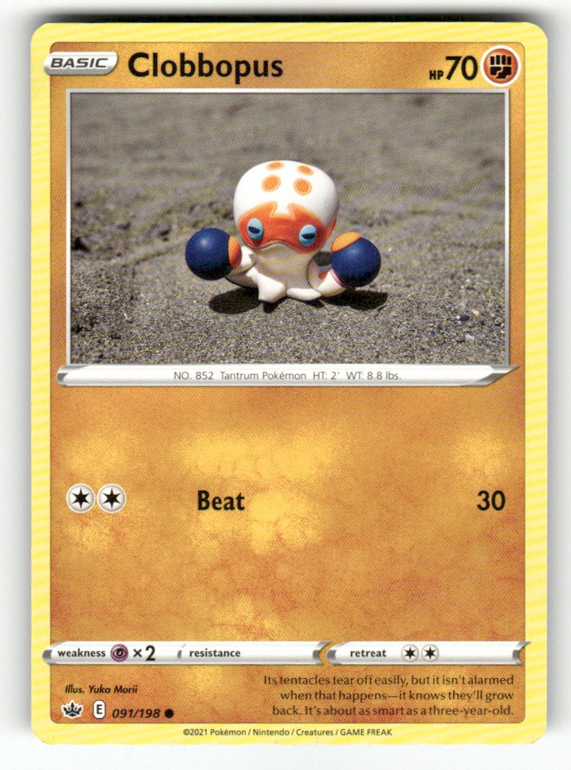 Clobbopus 091/198 Comune Regno Ghiacciante Pokemon Giocato Leggermente