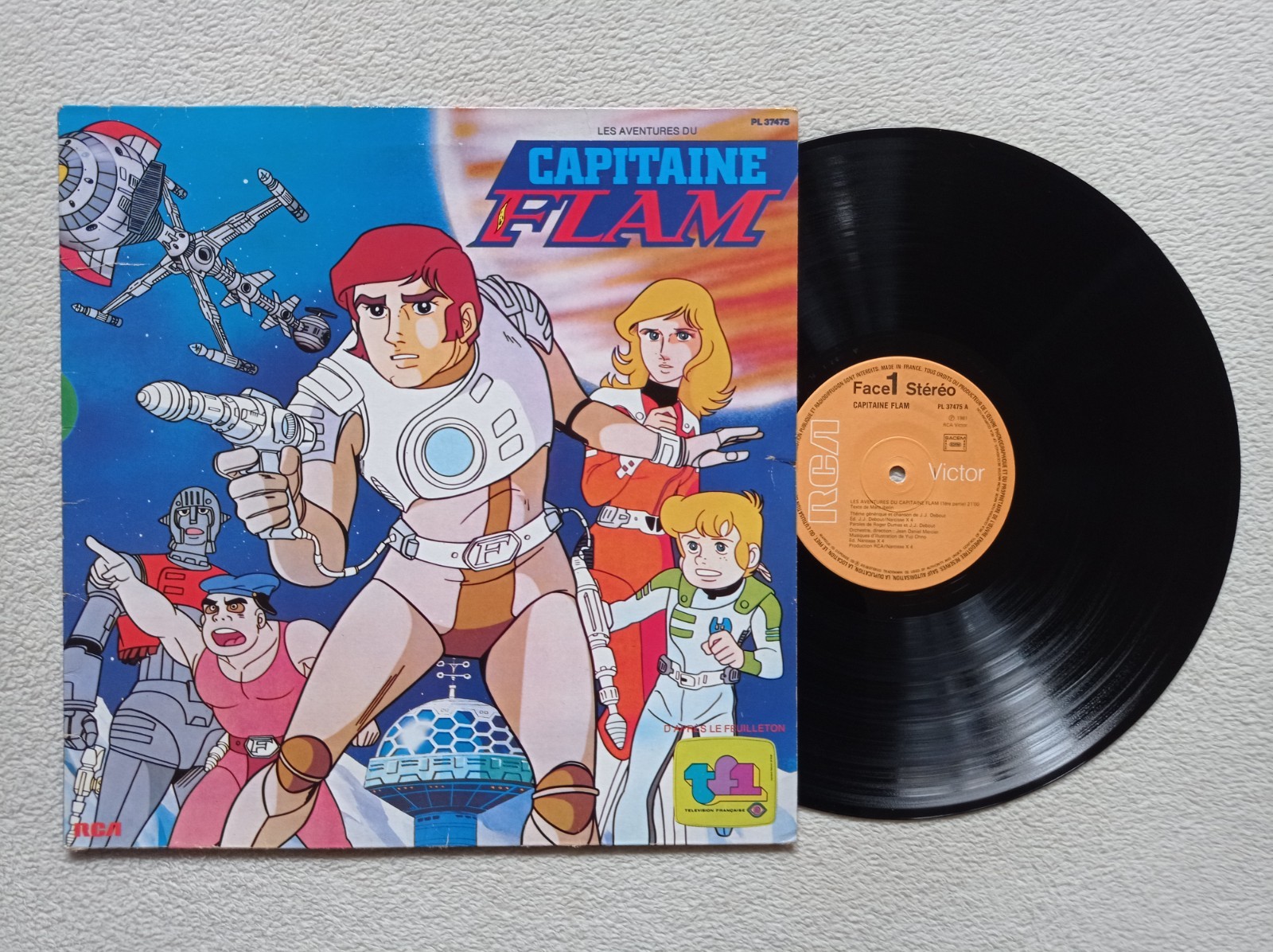 LP 33T JEAN-JACQUES DEBOUT/YUJI OHNO "Les Aventures Du Capitaine Flam" RCA ^