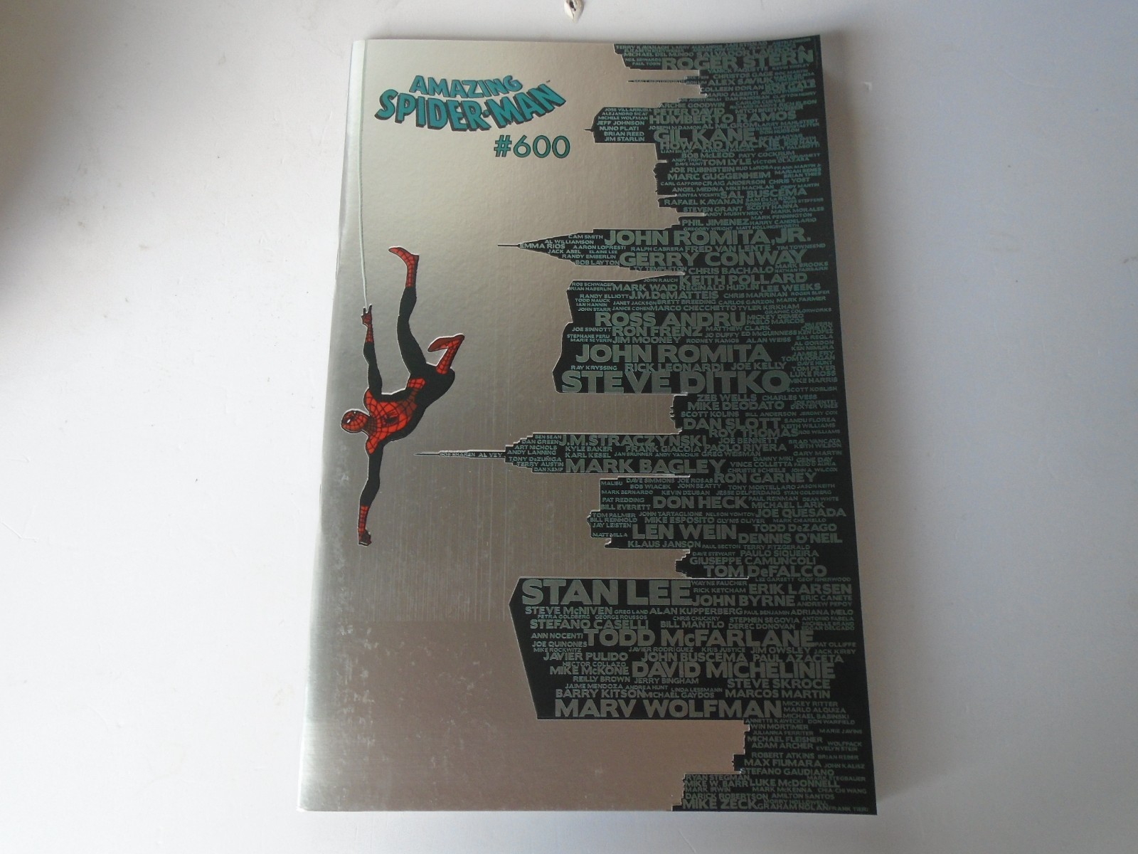 L'UOMO RAGNO 600 PANINI COMICS VARIANT FX METAL PLATINUM,EDICOLA