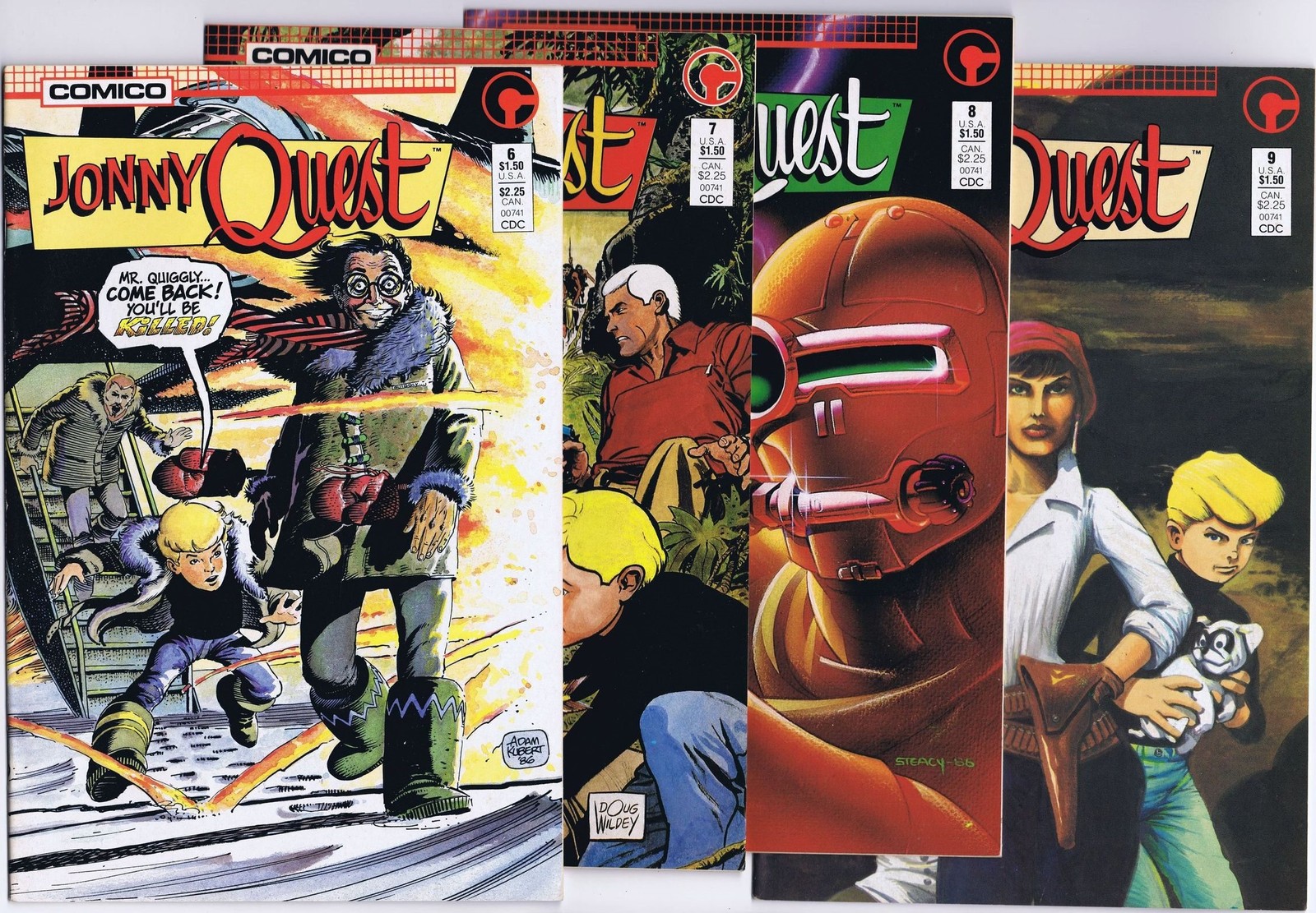 JONNY QUEST # 6-13,17-20,22-24,27 ALIEN WORLDS # 1,3 AZTEC ACE # 1-15 Konvolut