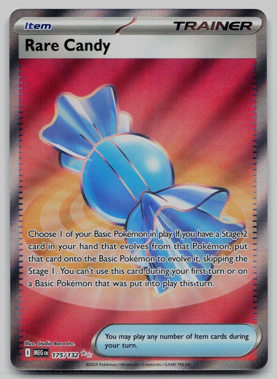 Rare Candy 175/132 Ultra Rare Mega Evolution Pokemon Holo Near Mint
