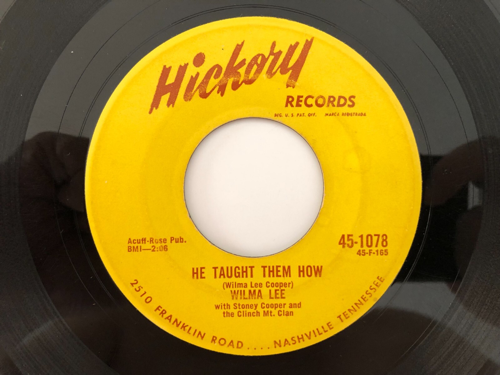 Country Gospel 45 WILMA LEE He Taught Them How HICKORY hear