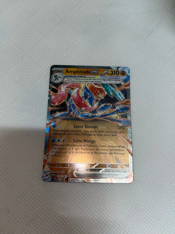 Carte Pokémon Amphinobi EX 106/167 – Téracristal Double Rare