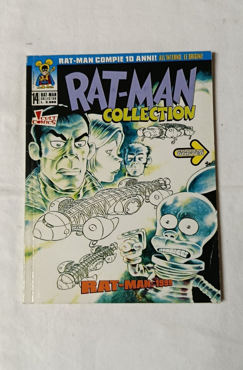 Cult Comics Rat-Man Collection n.14 1999 Leo Ortolani a colori con poster