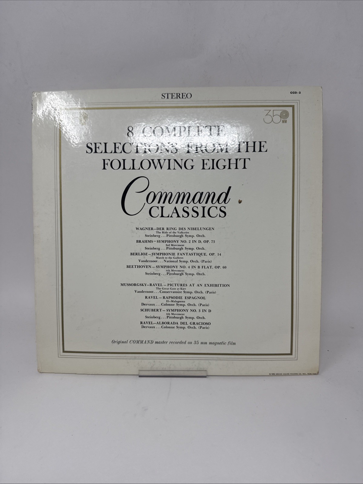 8 Complete Selections From The Following Eight Command Classics Vinyl LP VG