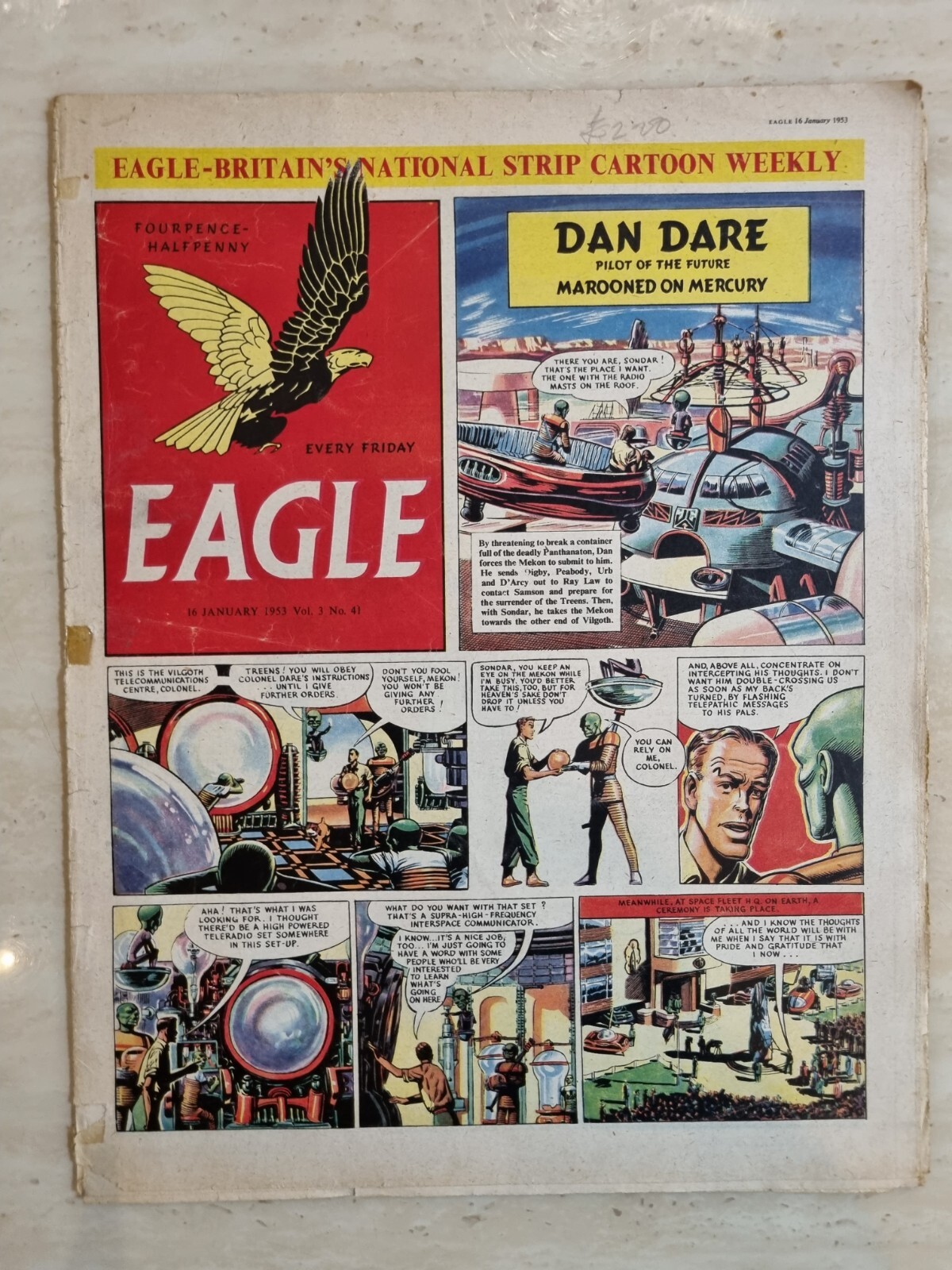 Eagle Comic Vol 3 No 41, 16 January 1953 The Diesel Electric Icebreaker Mackinaw