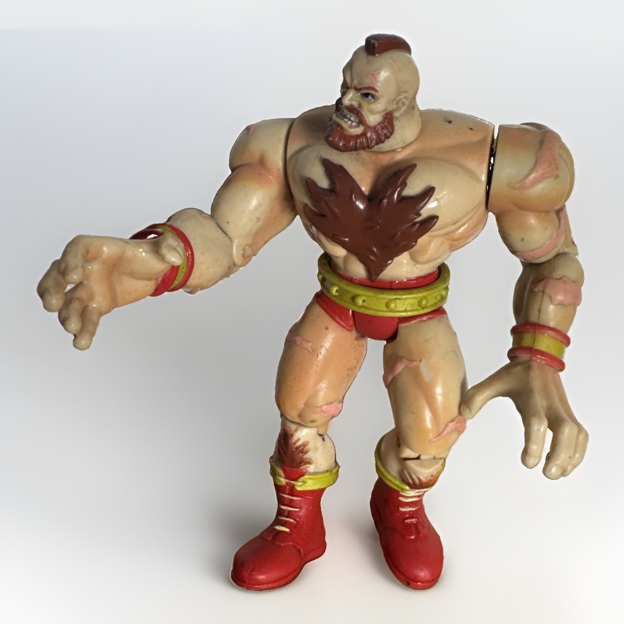 Action Figure Vintage Street Fighter Zangief 6" Alta Capcom Toy Biz Style 1998