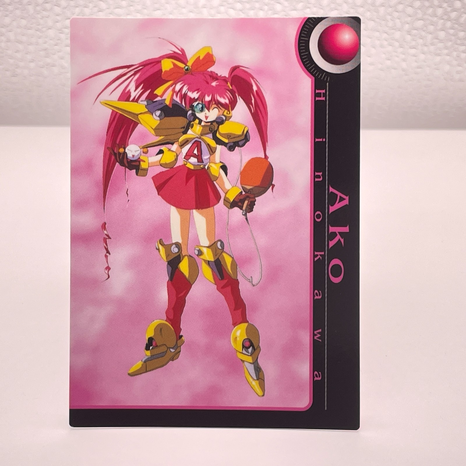 23 Ako Hikawa Profile Galaxy Fraulein Yuna CARD 1988 Hudson Soft JAPAN