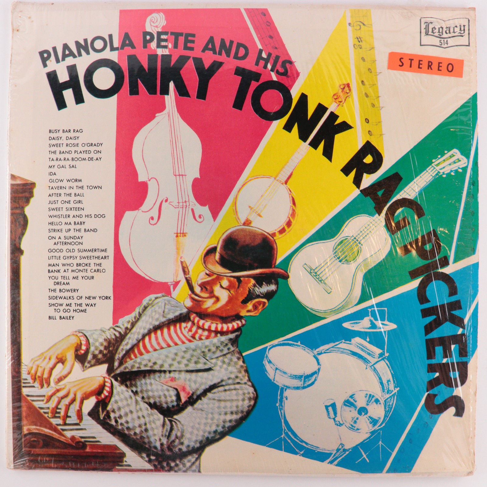 Pianola Pete And His Honky Tonk Rag Pickers 12" LP Vinyl Record Legacy L514 READ
