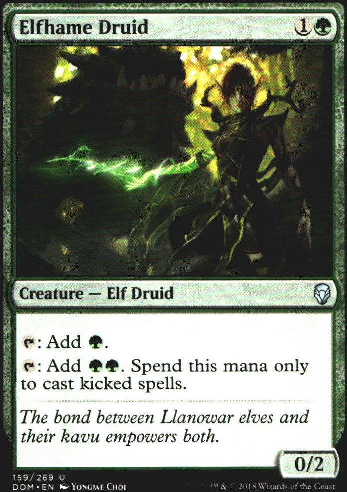 Elfhame Druid 159 Dominaria U quasi nuovo Magic: The Gathering
