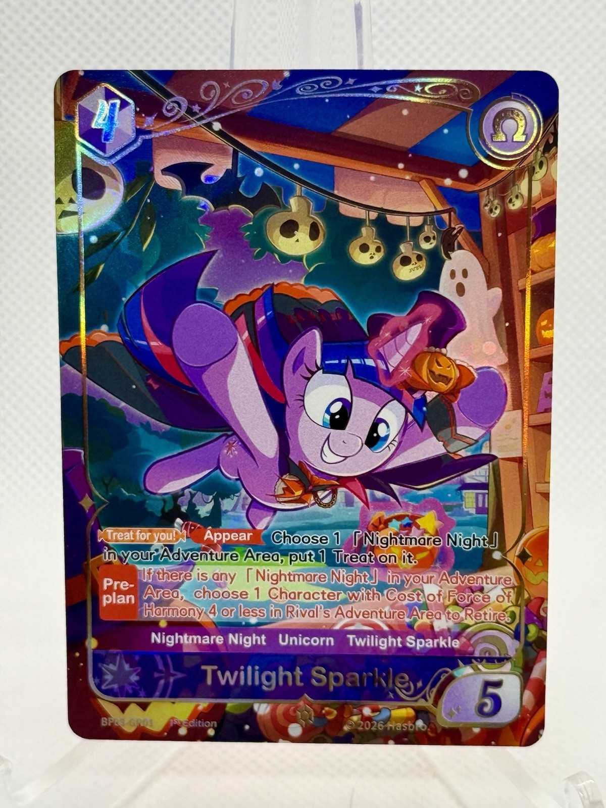 Kayou My little Pony TCG Nightmare Night BP03-GR01 Twilight Sparkle INGLESE