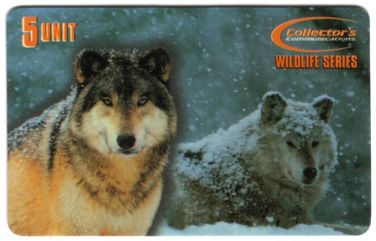 Serie Wildlife 5,10,20u - Wolves Live Printers Proof Set di 3 schede telefoniche USATE