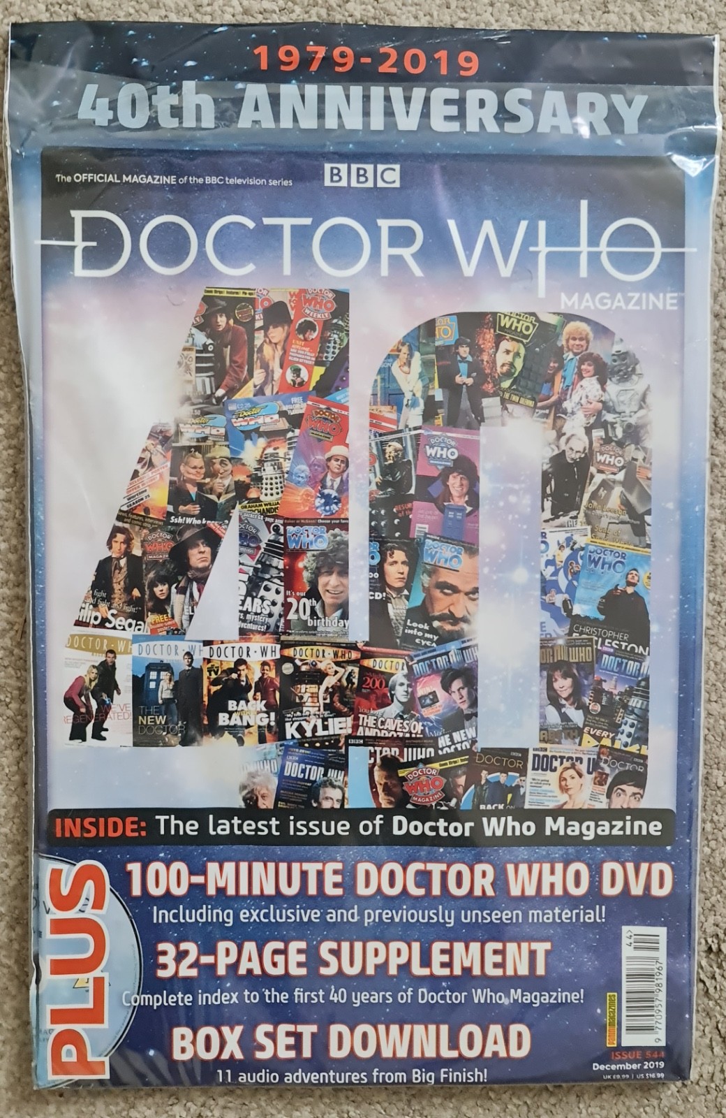 Doctor Who Magazine 544 - 40th Anniversary - December 2019 - Mint