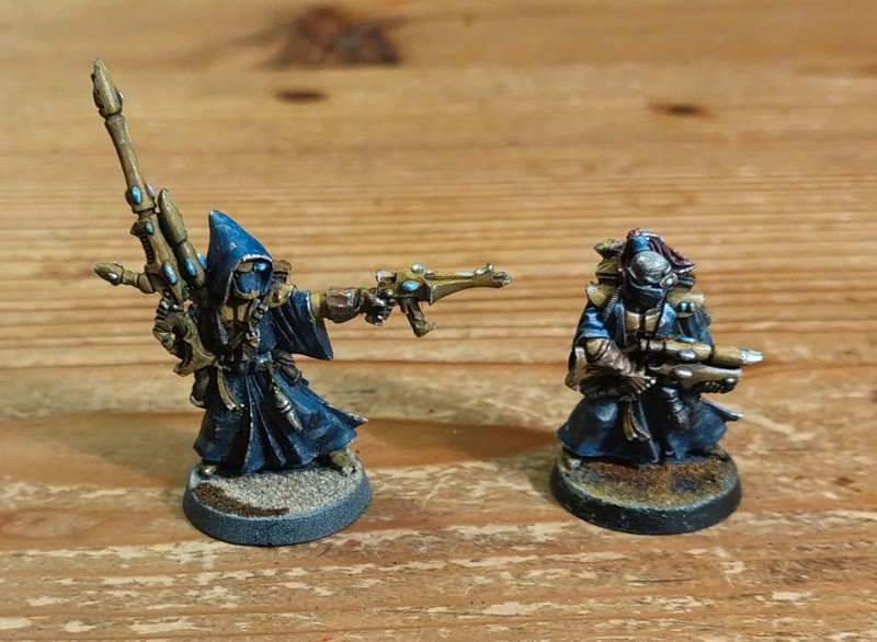 Citadel Warhammer 40k Rogue Trader Eldar Rangers x2 (1 + 4) 4091 2004 Metal