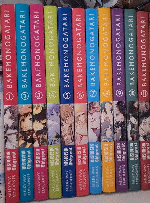 Bakemonogatari del 1 al 11, NO viene el Tomo 6