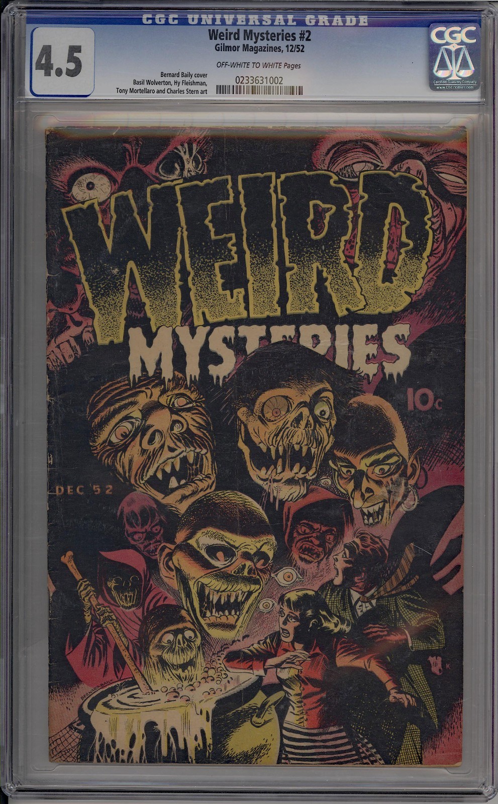 WEIRD MYSTERIES 2 CGC 4.5 - 0233631002 - Incredibile copertina Bernard Baily Gilmor