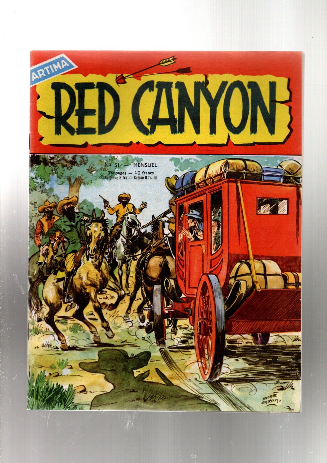 RED CANYON n°51. ARTIMA 1958. Récit complet en TBE