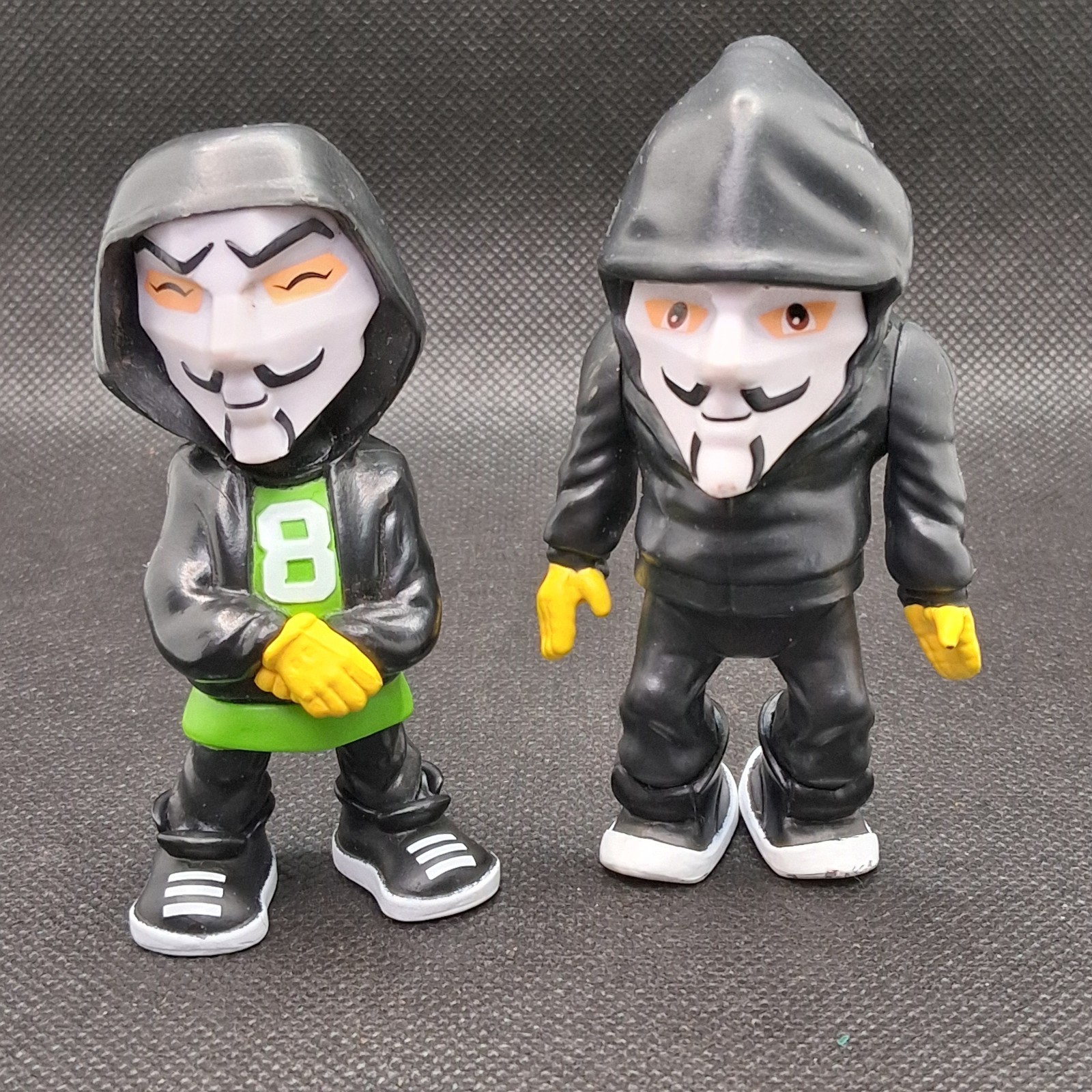 Lotto 2 action figure giocattolo Spy Ninjas PZ Squire giocattoli in pvc da collezione 