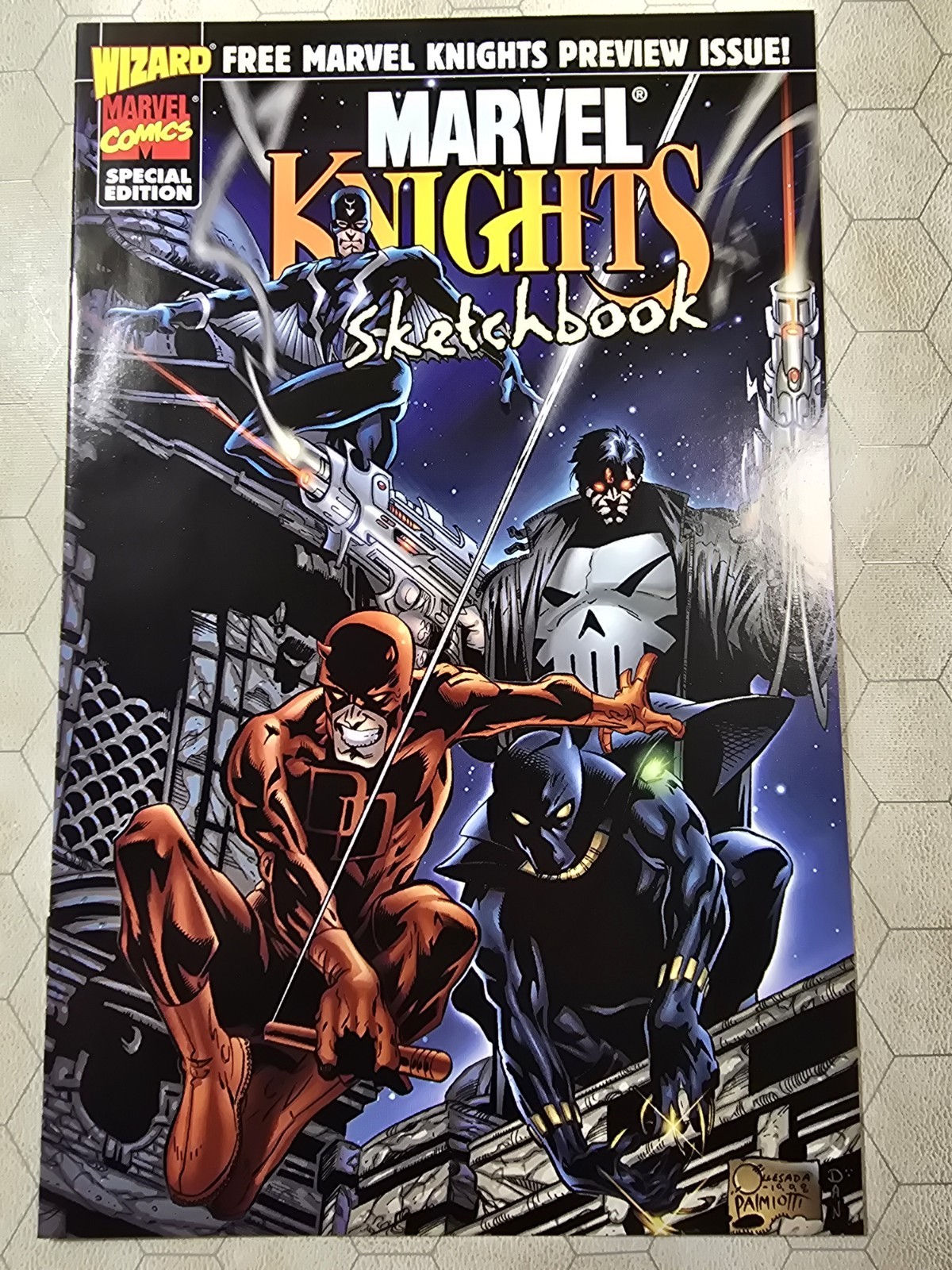 Marvel Knights Sketchbook (Marvel Comics, 1998) Wizard Magazine, Daredevil