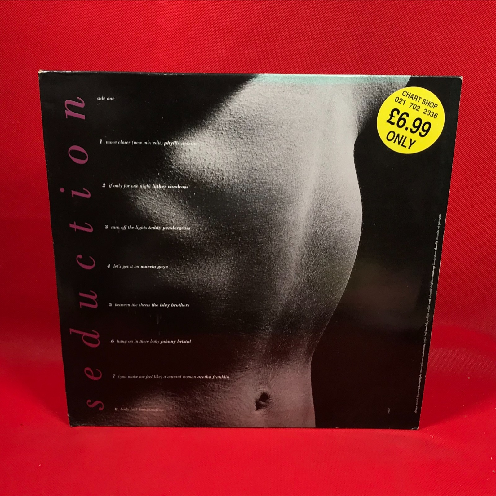 VARIOUS Seduction - 1989 UK Vinyl LP Love songs Phyllis Nelson diana Ross Sade
