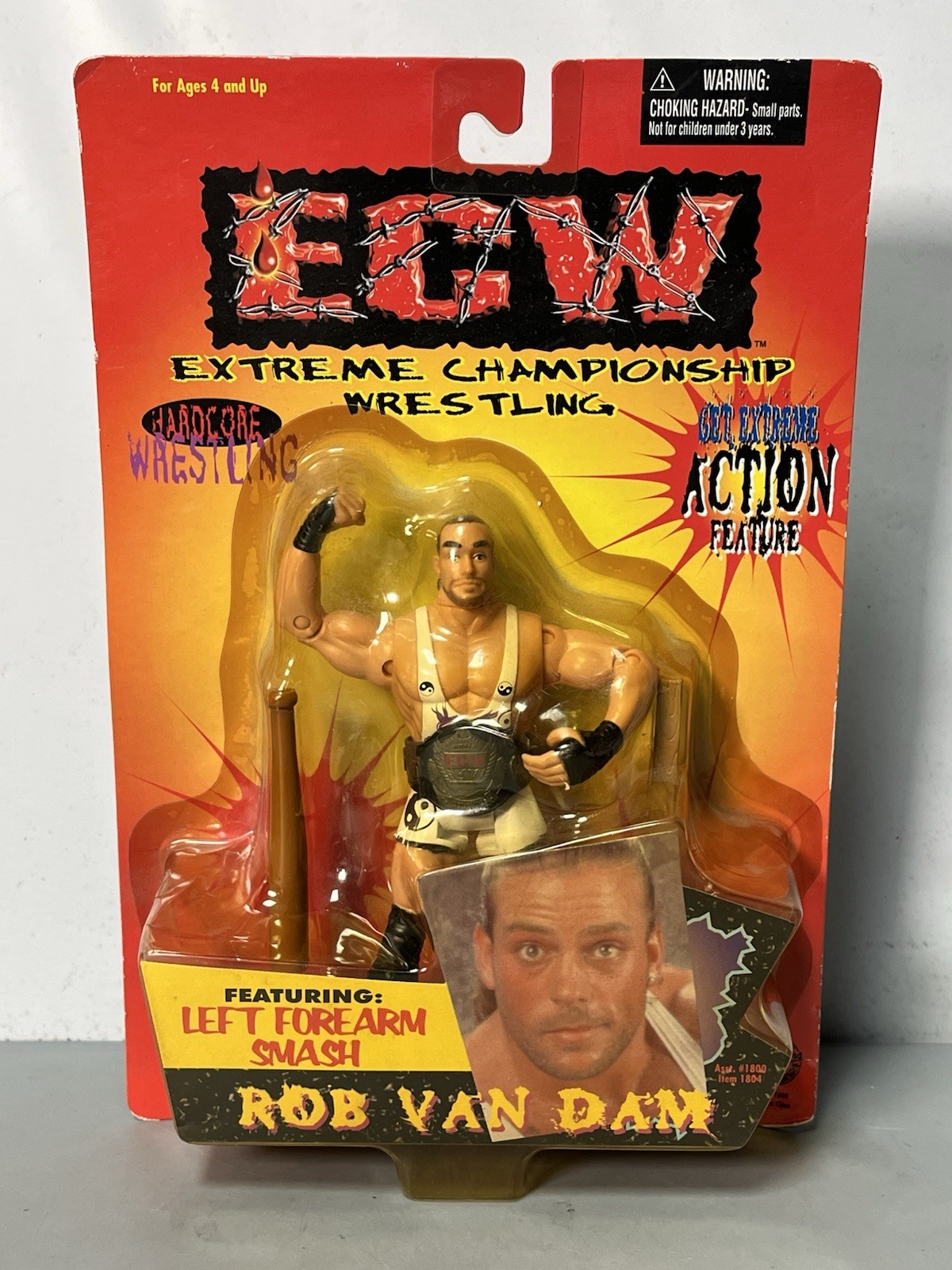 ECW Extreme Championship Wrestling Rob Van Dam Figure 1999 Toymakers SF NEW