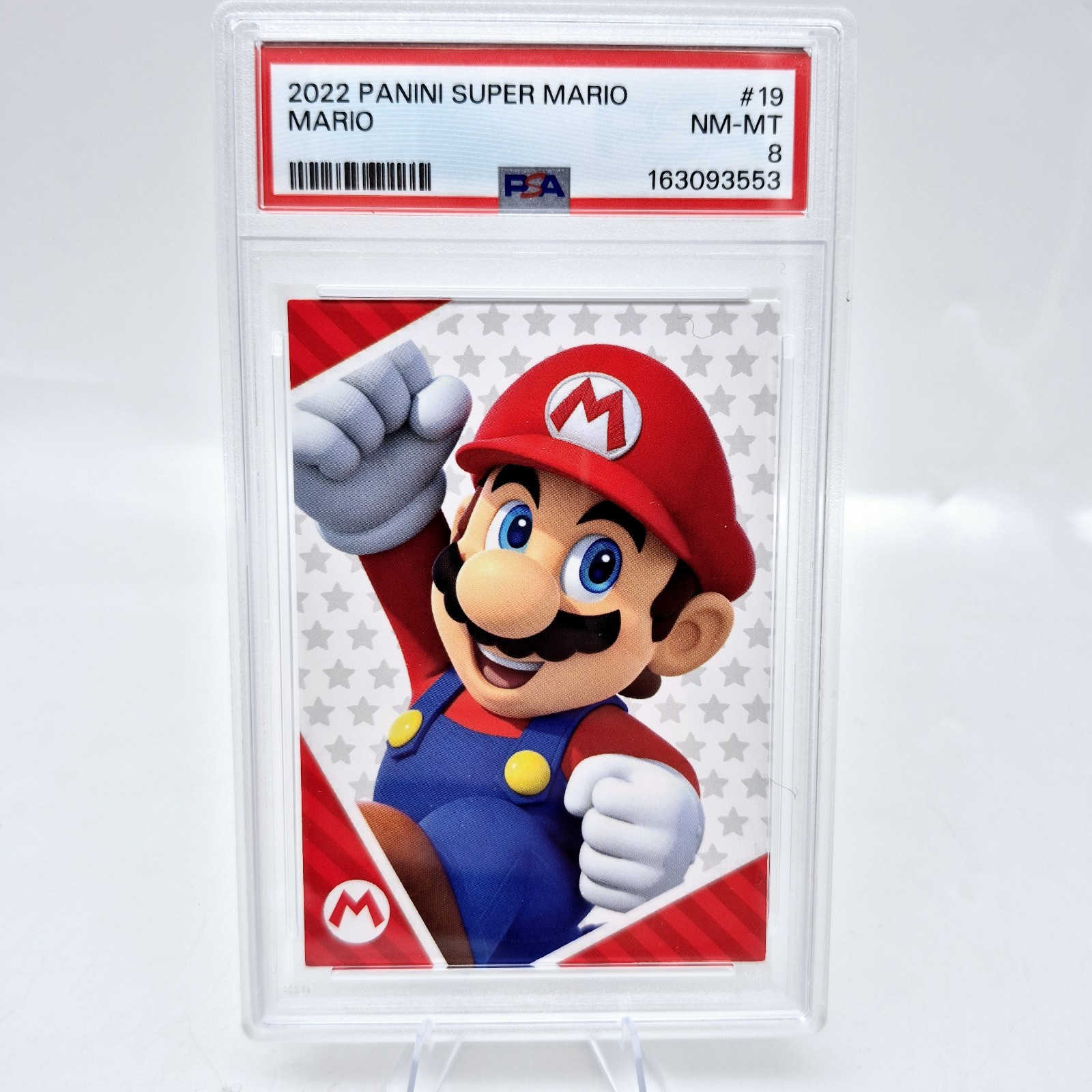 2022 Panini Nintendo Super Mario #19 PSA 8 Personaggi Card Primo Piano