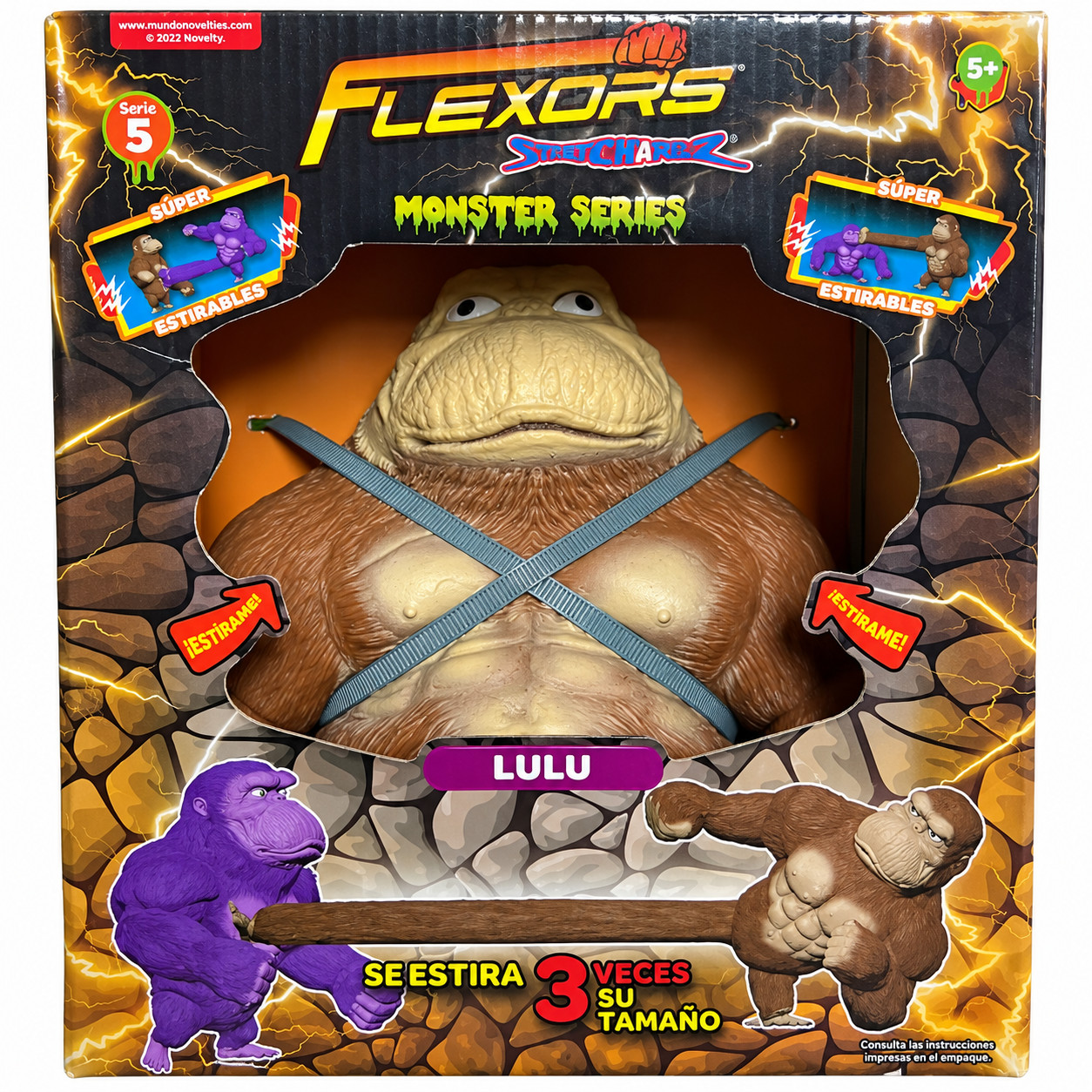 Modellino Lulu Flexors Stretch Mostri Gorilla Flessibili Made In Mexico