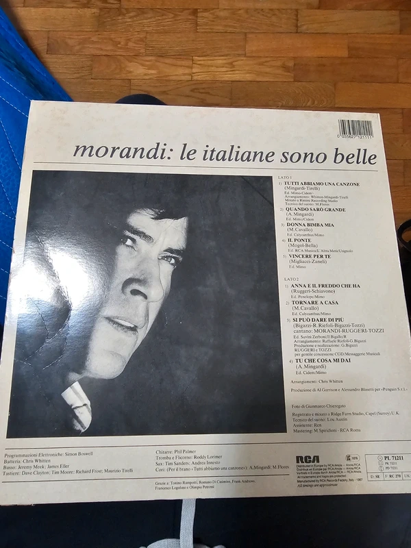 Vinile Gianni morandile le italiane sono belle
